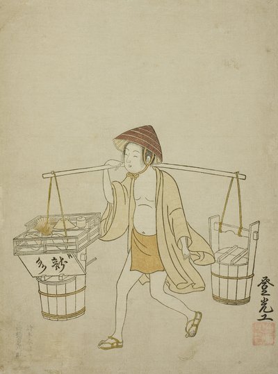 En vandsælger, 1765 af Suzuki Harunobu