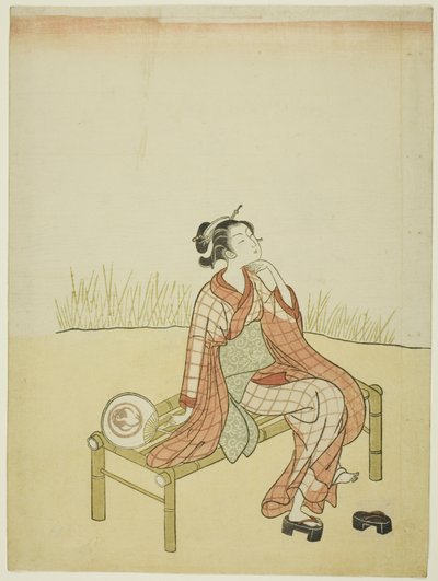 Ved strømmen af Suzuki Harunobu
