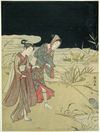At fange ildfluer af Suzuki Harunobu