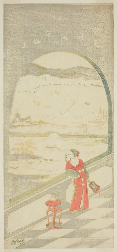 kinesisk digter af Suzuki Harunobu