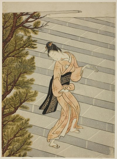Gå op ad trappen hundrede gange af Suzuki Harunobu