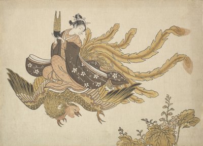 Forklædt udødelig, ca. 1766., ca. 1766. af Suzuki Harunobu