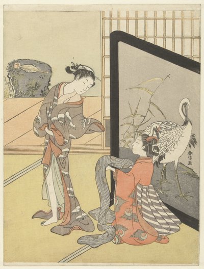 At vælge en obi af Suzuki Harunobu