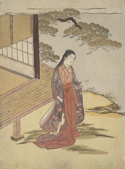Lady Komachi. af Suzuki Harunobu