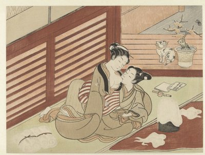 Kærlighedspar af Suzuki Harunobu