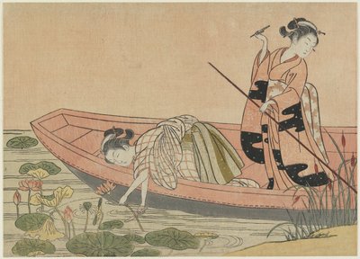 Mitat af Zhou Maoshu, efter 1765 (træbloktryk i farver) af Suzuki Harunobu
