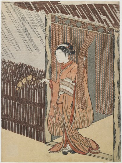 Mitat af digteren O_ta Do_kan, 1766-1767 af Suzuki Harunobu