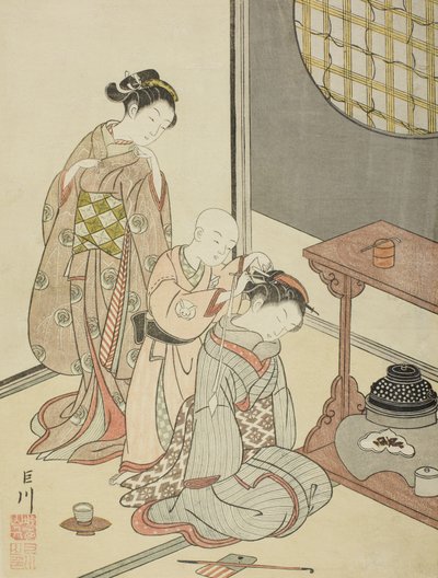Natregn fra testanden af Suzuki Harunobu