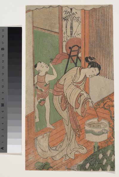 Auf der Veranda af Suzuki Harunobu