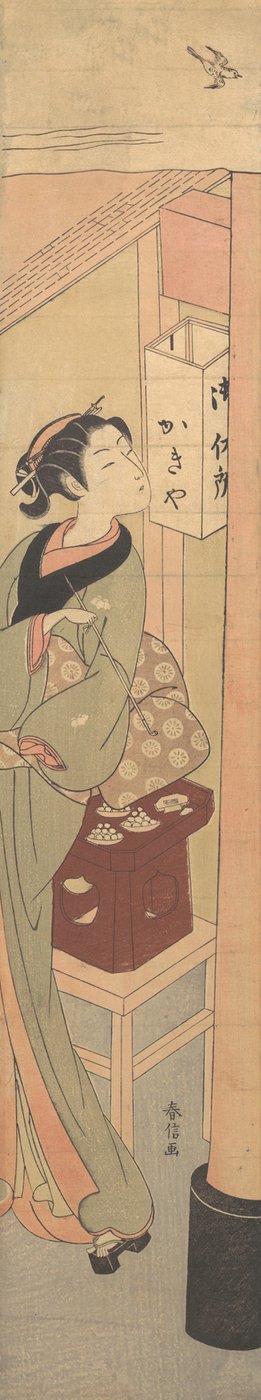 Osen fra Kagiya Teahouse, ca. 1769., ca. 1769. af Suzuki Harunobu