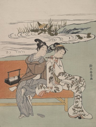 parodi på kejseren X U An Zong og yang GUI non af Suzuki Harunobu