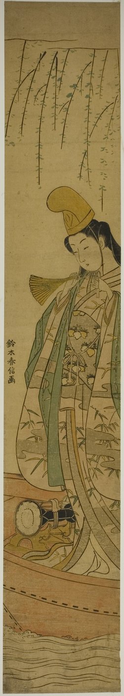 Hakubyo-shi Danser S-end Jing Medlem Asazuma af Suzuki Harunobu