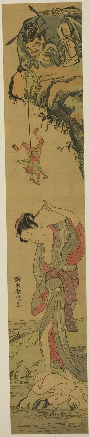 Shoki forelsket af Suzuki Harunobu
