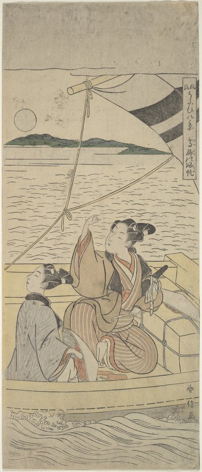 Takasago Havn af Suzuki Harunobu