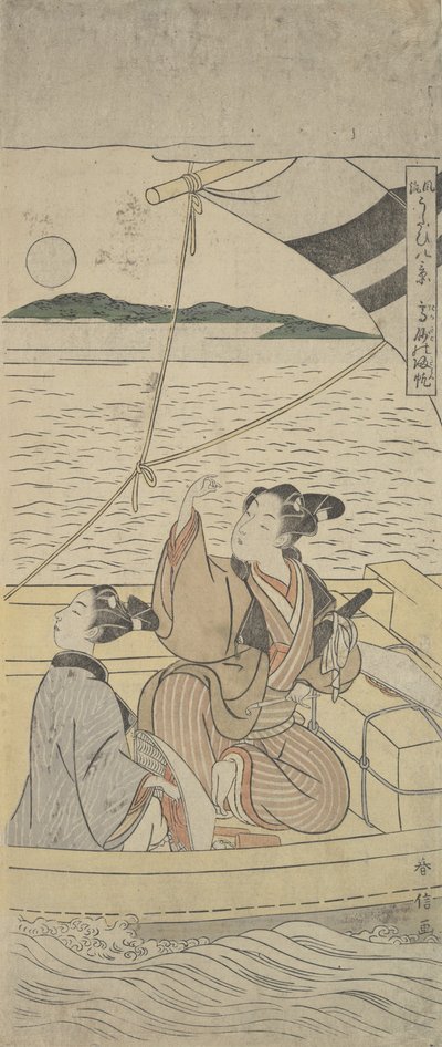 Taksago Havn, Ca. 1760., ca. 1760. af Suzuki Harunobu