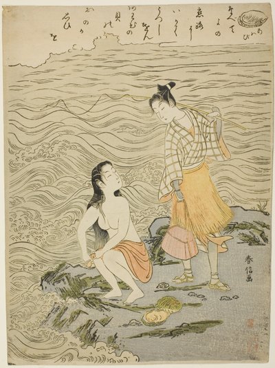 The Abalone (Awabi), fra en unavngiven serie af Shells af Suzuki Harunobu
