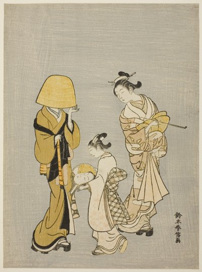 Ansigtet i spejlet af Suzuki Harunobu
