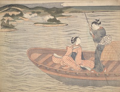 Færgebåden af Suzuki Harunobu