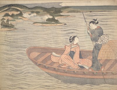 Færgebåden af Suzuki Harunobu