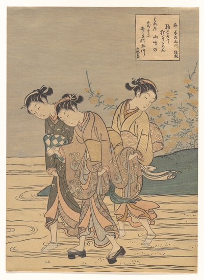 Tama-floden ved Ide, Yamashiro-provinsen af Suzuki Harunobu