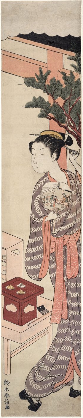 Teboden - Kagiya Osen af Suzuki Harunobu