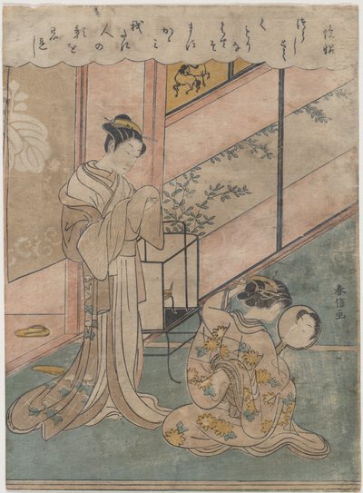 To damer af Suzuki Harunobu