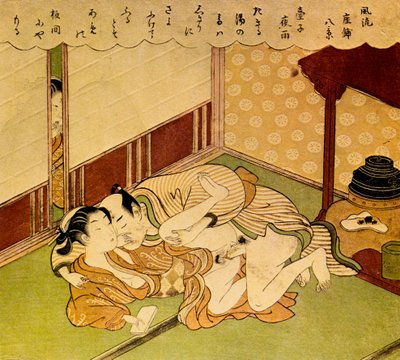 To elskende, c1750. af Suzuki Harunobu