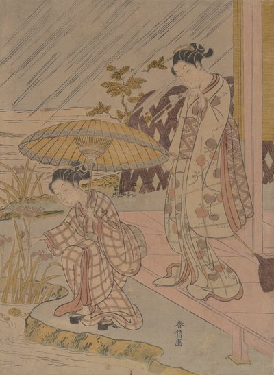 Ser Iris i regnen, 1764-70., 1764-70. af Suzuki Harunobu