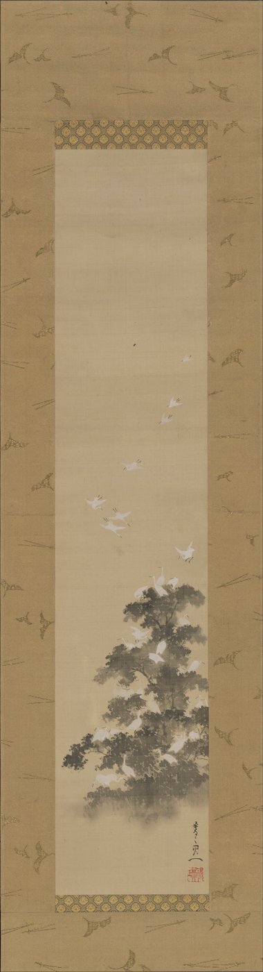 Egrets af Suzuki Kiitsu