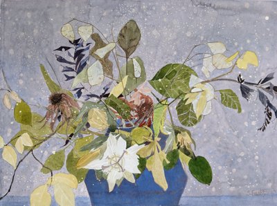 Autumn Stems, 2022 (akvarel på papir) af Suzy Fasht