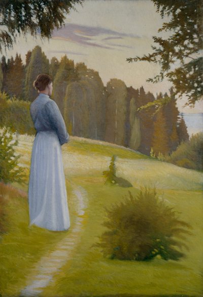After Sunset (olie på lærred) af Sven Jorgensen