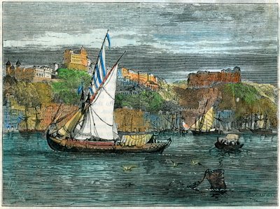 Udsigt over Porto, Portugal, c1880 af Swain