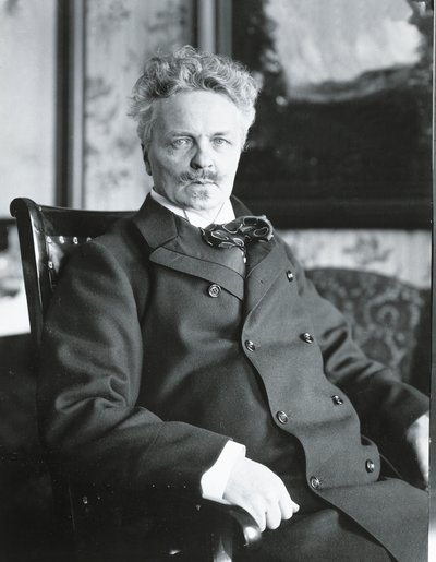 August Strindberg i sit hus i Stockholm (s/h foto) af Swedish Photographer