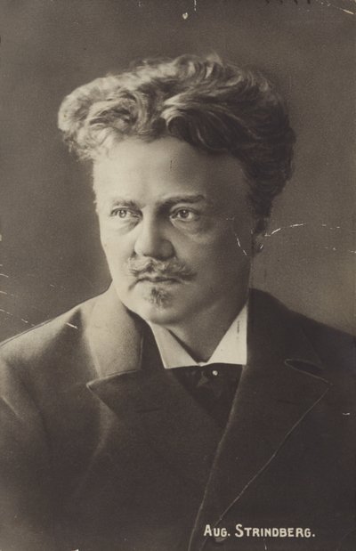 Portræt af August Strindberg af Swedish Photographer