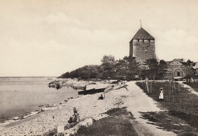 Sverige / Sverige: Gotland, Wisby, Kruttornet (s/h foto) af Swedish Photographer