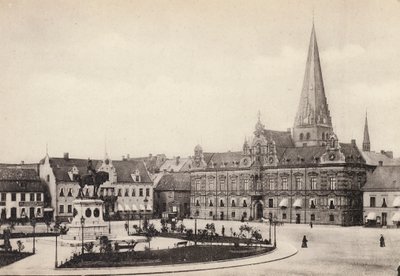 Sverige / Sverige: Skåne, Malmø, Stortorget og Radhuset (s/h foto) af Swedish Photographer