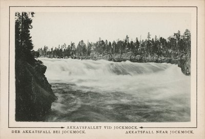 Sverige: Akkatsfall nær Jockmock (s/h-foto) af Swedish Photographer