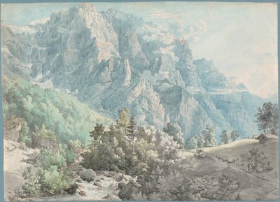 Glärnisch-massivet i Schweiz af Swiss 18th Century