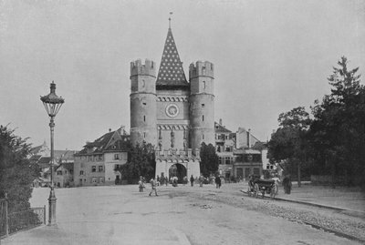 Basel, Spahlen-porten (s/h-billede) af Swiss Photographer