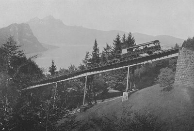 Ligne du Righi, Pont du Schnurtobel (s/h foto) af Swiss Photographer