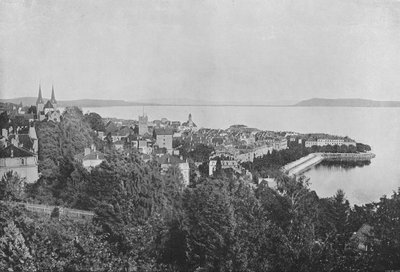 Neuchatel, Vue Generale (s/h-billede) af Swiss Photographer