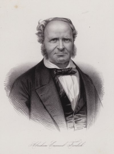 Abraham Emanuel Frohlich, schweizisk digter (gravering) af Swiss School