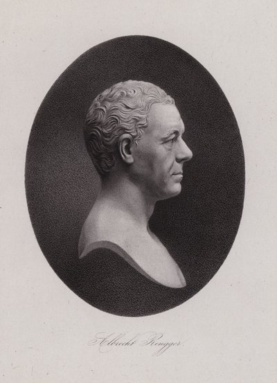 Albrecht Rengger, schweizisk læge og anden Landammann af Schweiz (gravering) af Swiss School
