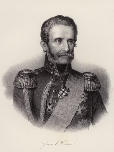 Antoine Henri, Baron af Jomini, schweizisk general og militærhistoriker (gravering) af Swiss School