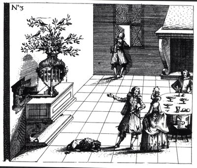 Fuglesang musiktræ, udgivet c.1670 af Swiss School