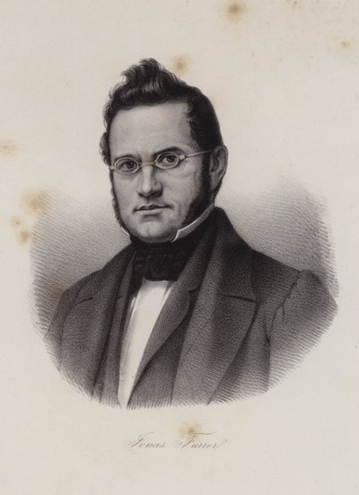 Dr. Jonas Furrer, schweizisk politiker (gravering) af Swiss School