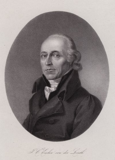 Hans Conrad Escher von der Linth, schweizisk videnskabsmand, kunstner og politiker (gravering) af Swiss School