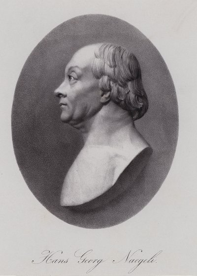 Hans Georg Nageli, schweizisk komponist og udgiver (gravering) af Swiss School