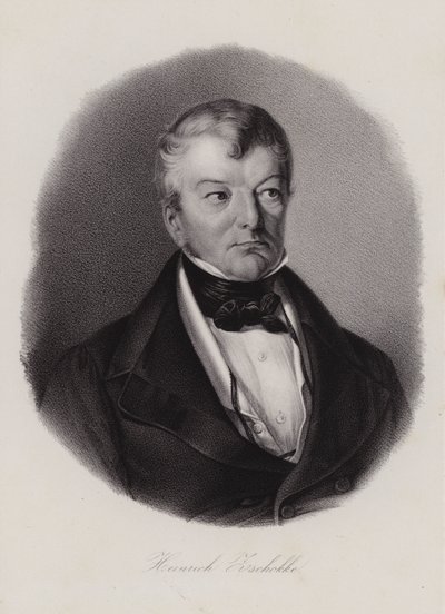 Heinrich Zschokke, schweizisk forfatter og reformator (gravering) af Swiss School