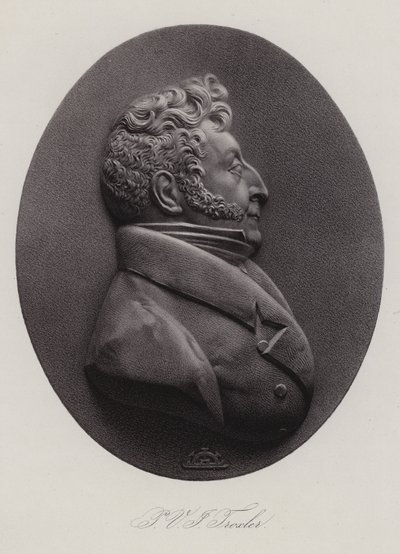 Ignaz Paul Vital Troxler, schweizisk læge, politiker og filosof (gravering) af Swiss School